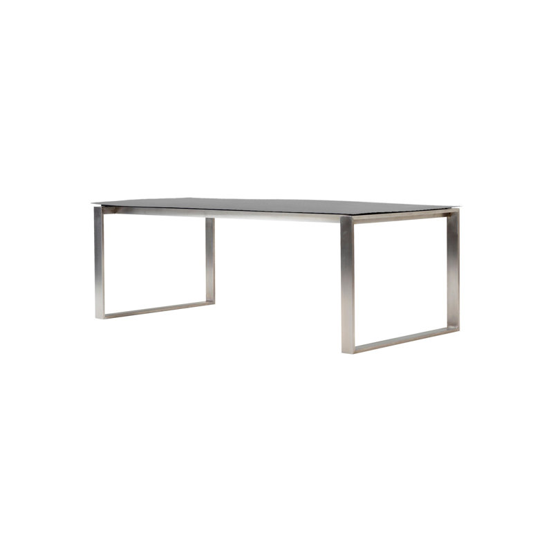 Edge Outdoor Dining Table, Basalt