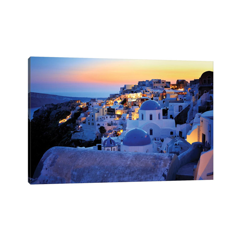 Santorini Island, Greece by Martin Froyda - Wrapped Canvas Gallery-Wrapped Canvas Giclée, 66.04 cm H x 45.72 cm W x 1.91 cm D