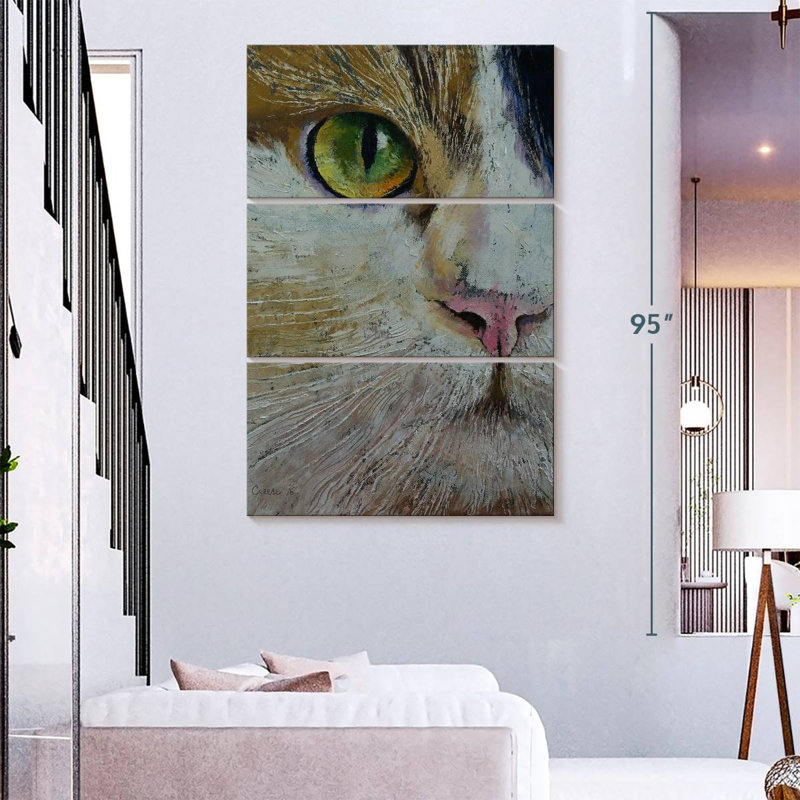 Brampt Calico Cat, 74" H x 48" W