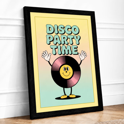 Disco Party Time Retro - Framed Print