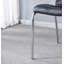 Ensemble de 4 chaises de salle à manger en similicuir de style moderne avec treillis en métal, confortables et élégantes