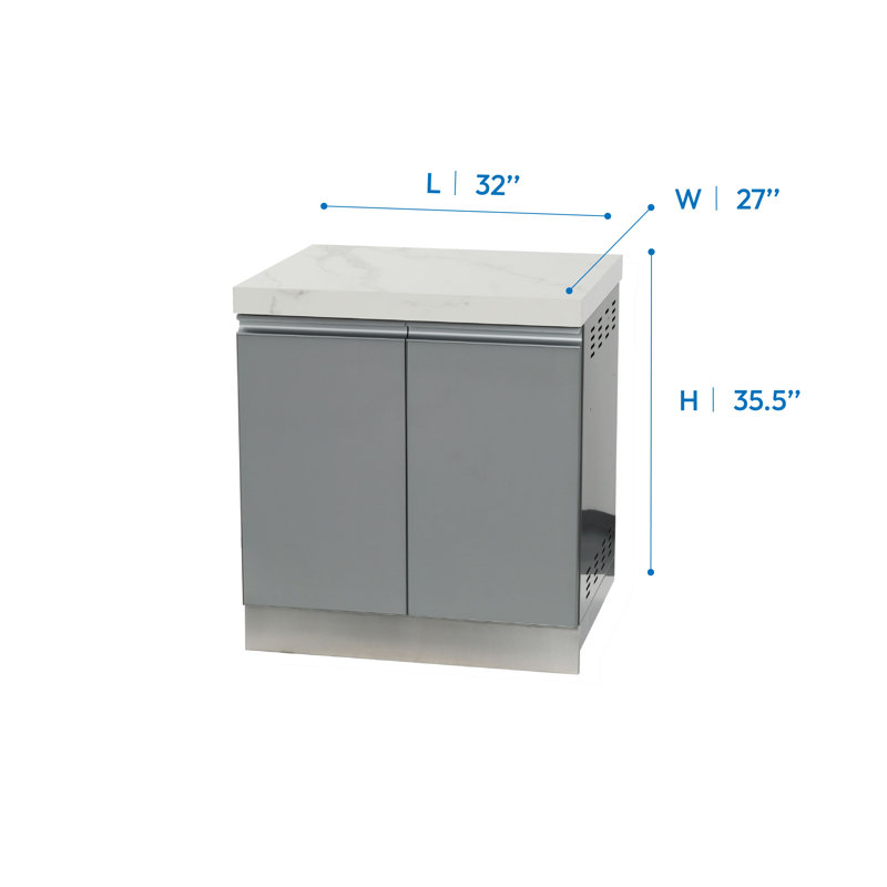 Armoire de cuisine extérieure modulaire Prokan 32 po 1 po