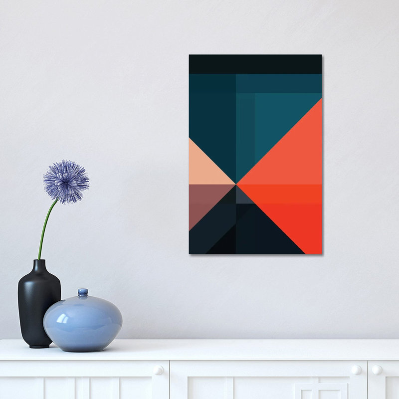 Geometric XVIIXIII - Print on Canvas, 152.5 cm H x 101.5 cm W x 3.175 cm D, Wrapped Canvas