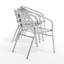 Chaise empilable en aluminium pour restaurant Nannie