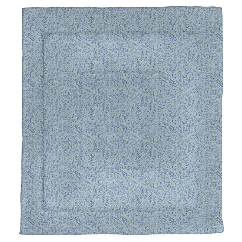 Dana Strider Polyester Comforter, King Comforter, Blue Floral
