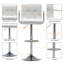 Tabouret tournant à hauteur réglable avec accoudoirs (ensemble de 2)-295553931