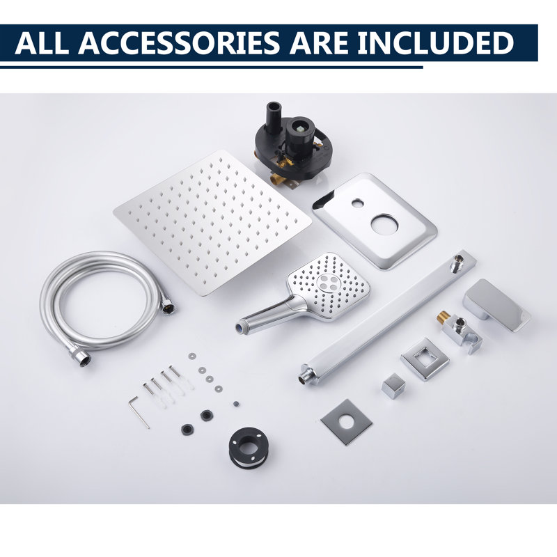 All-In-One Kit with Rough in-Valve, Chrome