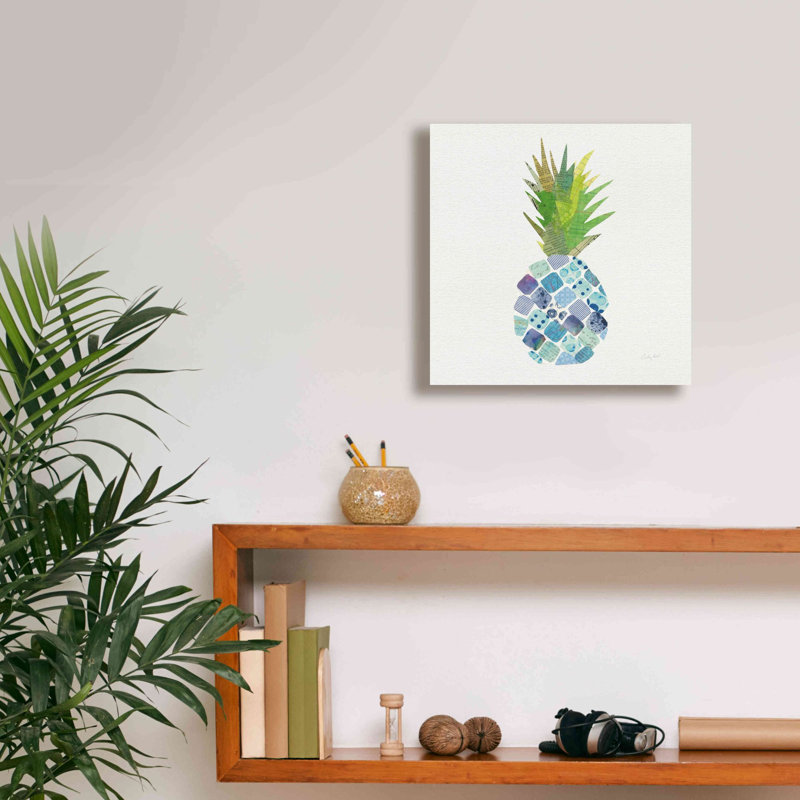 «Tropical Fun Pineapple II» par Courtney Prahl, estampe numérique sur toile, H 12 po x l 12 po x P 0,75 po