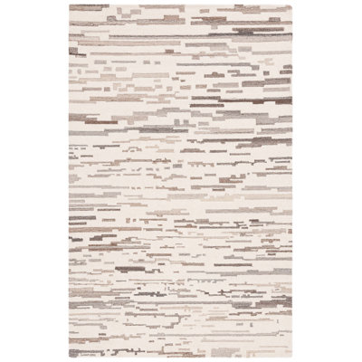 Kebbie Hand Tufted Wool Pile Abstract Rug