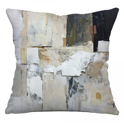 Abstract Throw Pillow, Graphic Cotton Twill Pillows