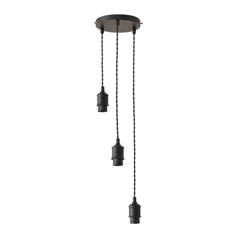3 - Light Pendant, Matte Black