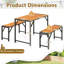 Rectangular 3 - Piece 4 - Person 110CmL Outdoor Table Set