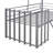 Metal  Loft Bed With Roof-409568232
