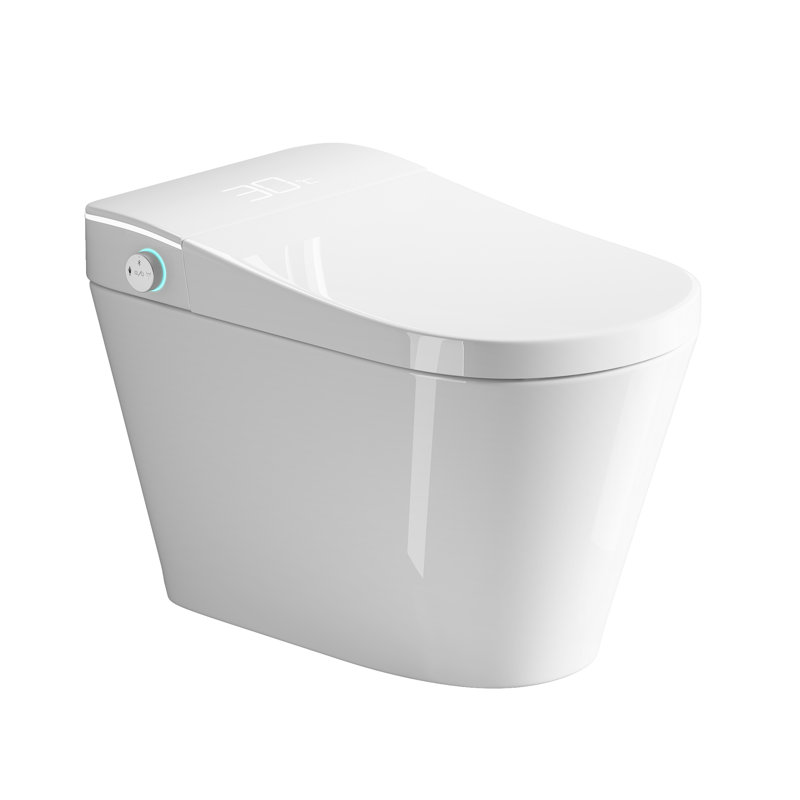 Camber Unique Smart Toilet with Bidet, Auto Open Close Seat, Warm Water Wash & Dryer, White