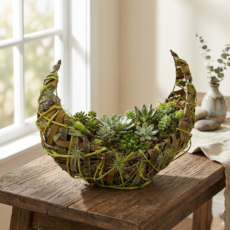 Loon Peak® Decorative Basket, 8" H x 9" W x 5" D