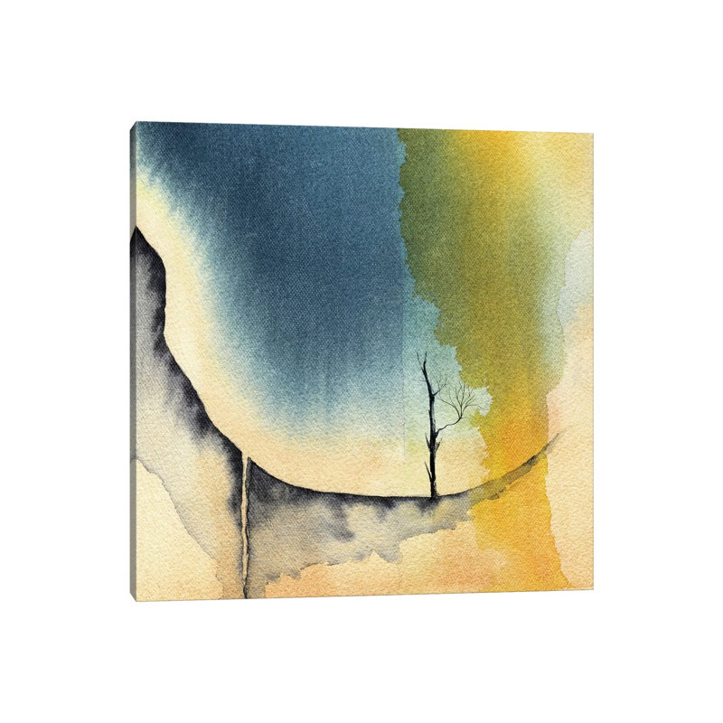 Tree And Mountains I by Marco Gonzalez - Wrapped Canvas Painting, 30.48 cm H x 30.48 cm W