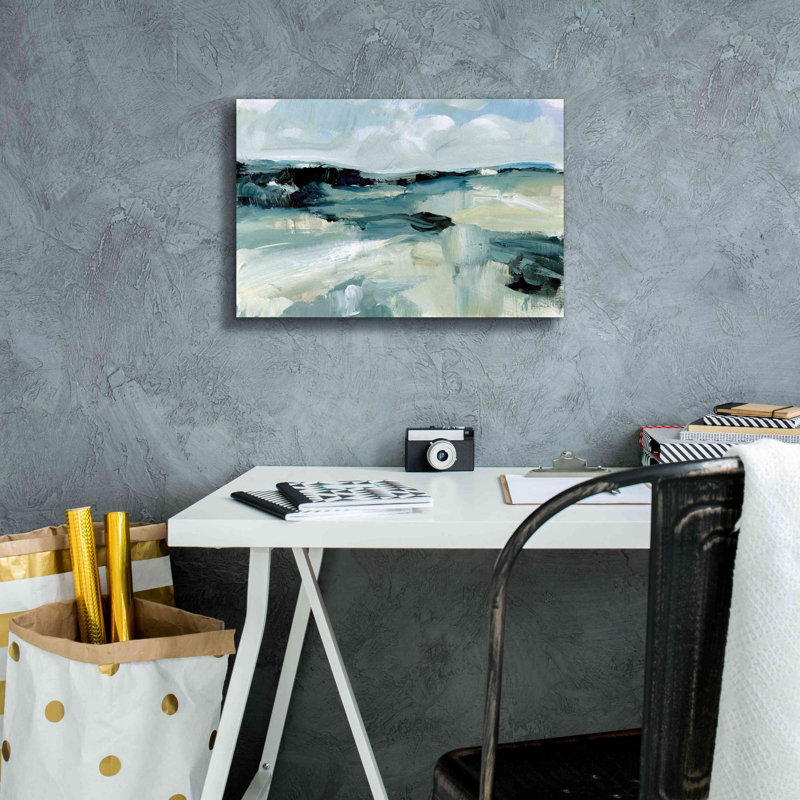 «Windswept Landscape» par Katrina Pete, estampe numérique sur toile, H 12 po x l 18 po x P 0,75 po
