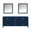 Meuble-lavabo double l 80 po x P 22 po et miroirs 30 po Jacques-2029759551