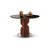 Walnut Round Sintered Stone Dining table-2044837715