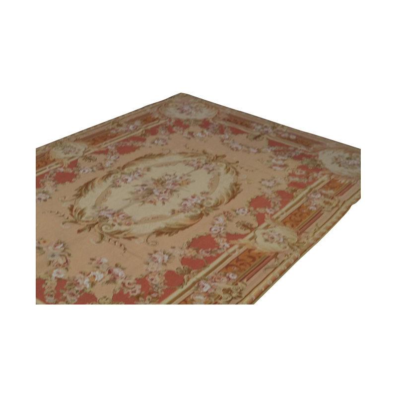 Needlepoint Wool Oriental Area Rug
