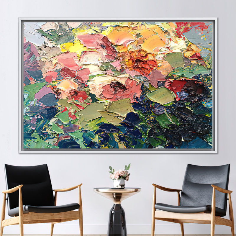 Print on Canvas, 40cm H x 60cm W, White Floater Frame