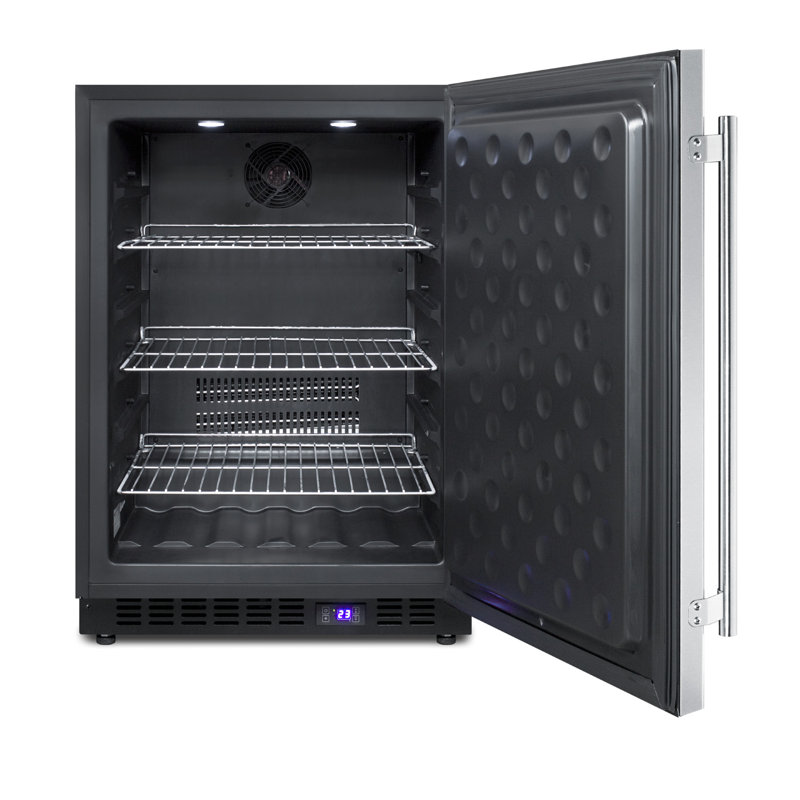 Outdoor Refrigeration 4.72 Cubic Feet Frost-Free Undercounter Upright Freezer with Adjustable Temperature Controls, No