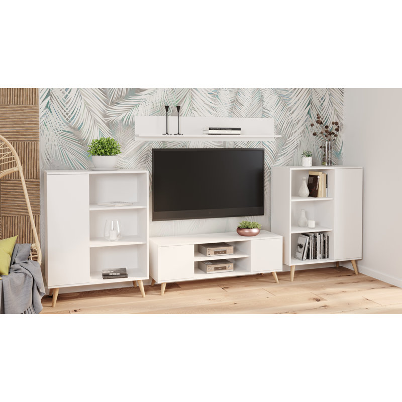 Juan 1 - Door Rectangle Accent Cabinet, White