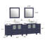 Ensemble de meuble-lavabo double 96 "avec miroir -62326209
