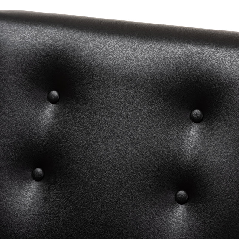 Kisner Upholstered Armchair, Black