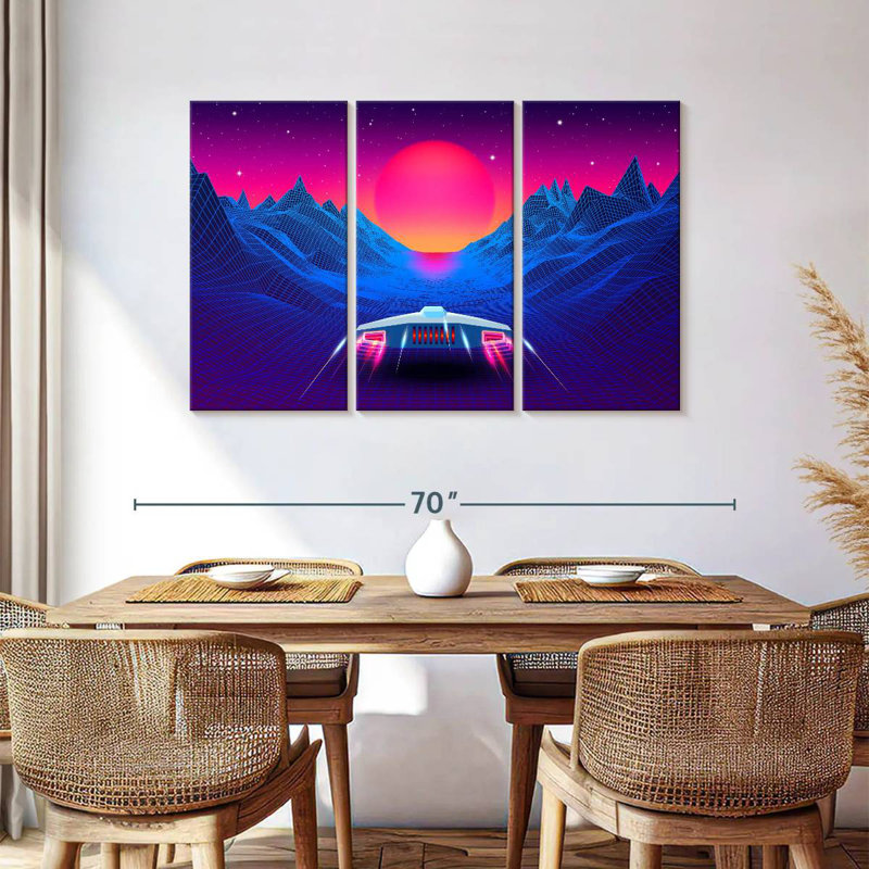 Kelan Synthwave Adventure, 36" H x 57" W