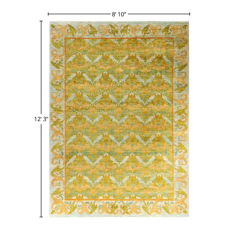One-of-a-Kind 8' 10" X 12' 3" Hand Knotted Area Rug