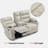 Power Loveseat Recliner with Console, Electric Reclining Loveseat Sofa with Heat and Vibration-405797730