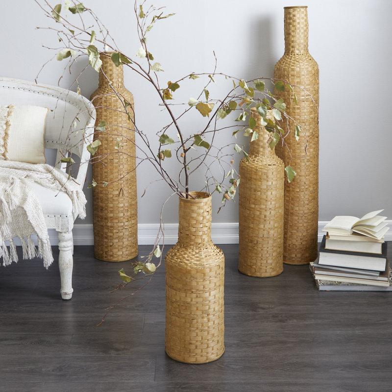 Bambou d'Afrique, Brun, H 22,2 po x l 8,25 po x P 8,25 po