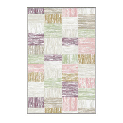 Premium Hall Carpet, 2.6 x 6.6 Feet, 100% Polyester, 0.3 in Pile Height | Antibacterial, Non-Slip Underside, Machine Washable | 3D Digital Print Design, Durable & Stylish for Entryways, Living Rooms & More