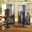 6 Ft. Tall Double Sided Black And White New York Bridge Canvas Room Divider-604593116