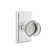 Privacy Providence Crystal Clear Acrylic Knob with Rectangular Rose