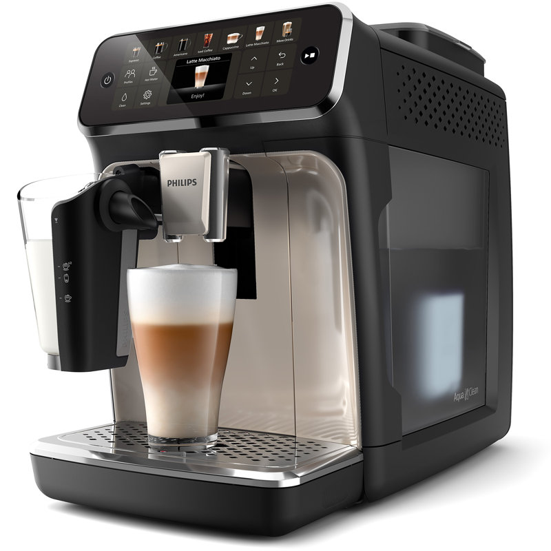 Machine à espresso entièrement automatique Philips 4400 Series avec mousseur à lait LatteGo