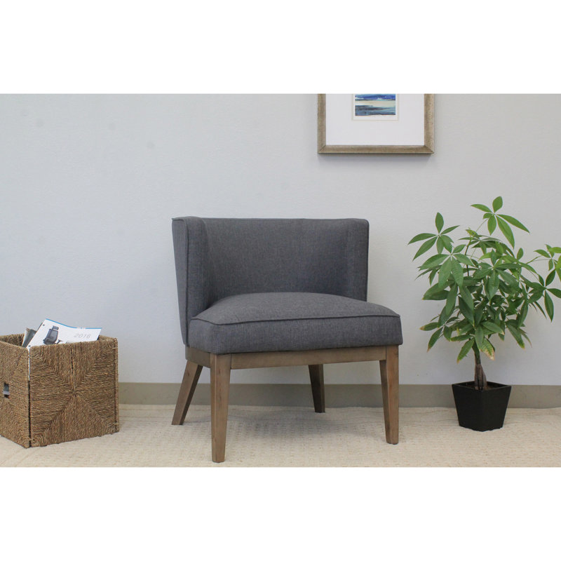 Chaise de réception l 25,5 po avec structure en bois