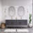 Tihanna 84'' Double Bathroom Vanity with Acrylic Top-343126770