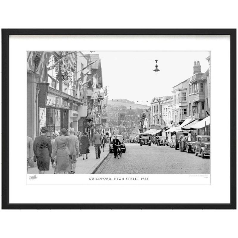 Guildford, High Street 1953 1 Piece Single Picture Frame Wall Art, 40cm H x 50cm W x 2.3cm D