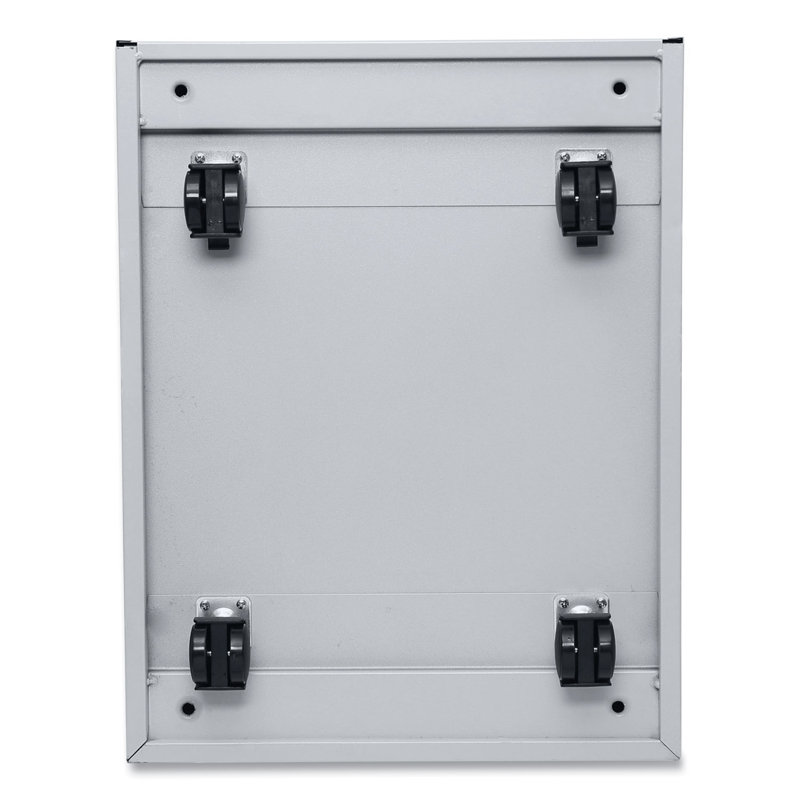Light Gray 3-Drawer Mobile Pedestal File Cabinet, Legal Size