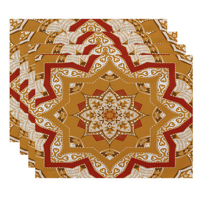 Feltner Polyester Geometric Rectangle Placemat