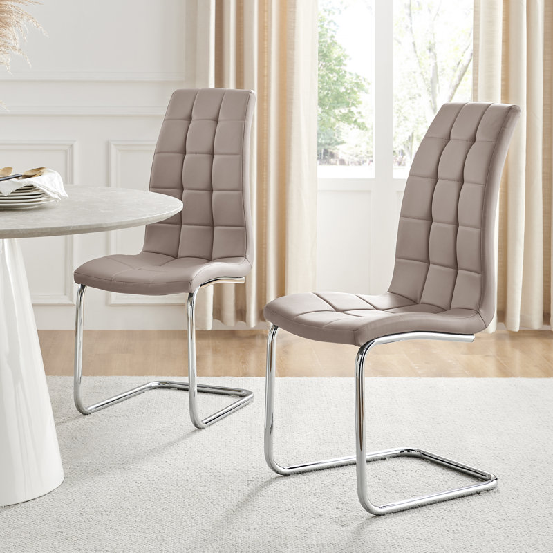 Chaises de salle à manger Eubanks, Beige