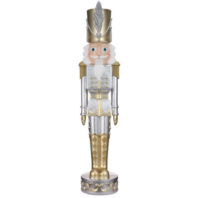 48" Christmas Nutcracker Gold/Silver