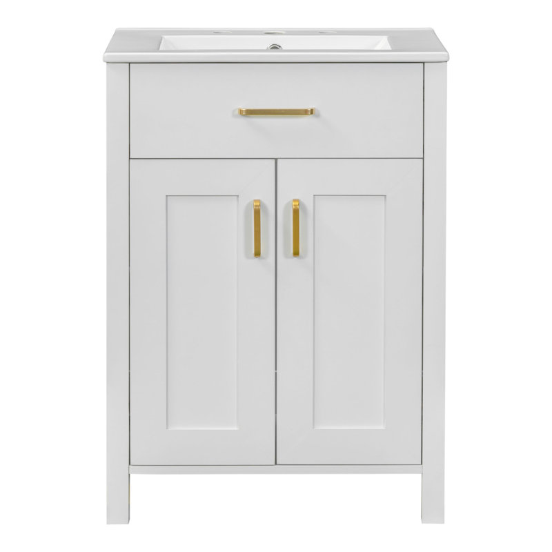 Sarabelle 24.2'' Single Bathroom Vanity with Ceramic Top