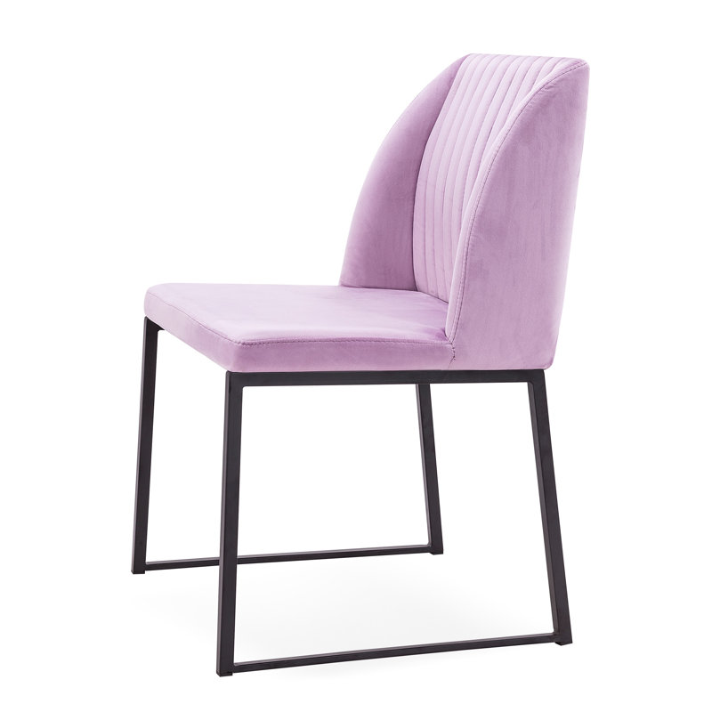 Chaise d'appoint Daphne, Lilas / noir