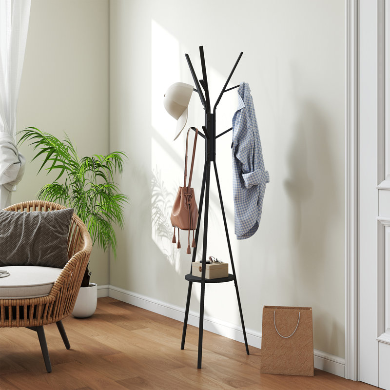 Freestanding Coat Rack, Black