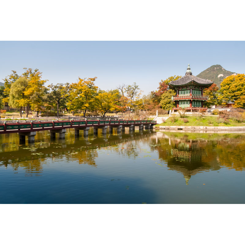 Hatsu Pond Pagoda by Tanaonte - Wrapped Canvas Print, 30cm H x 46cm W x 3.8cm D