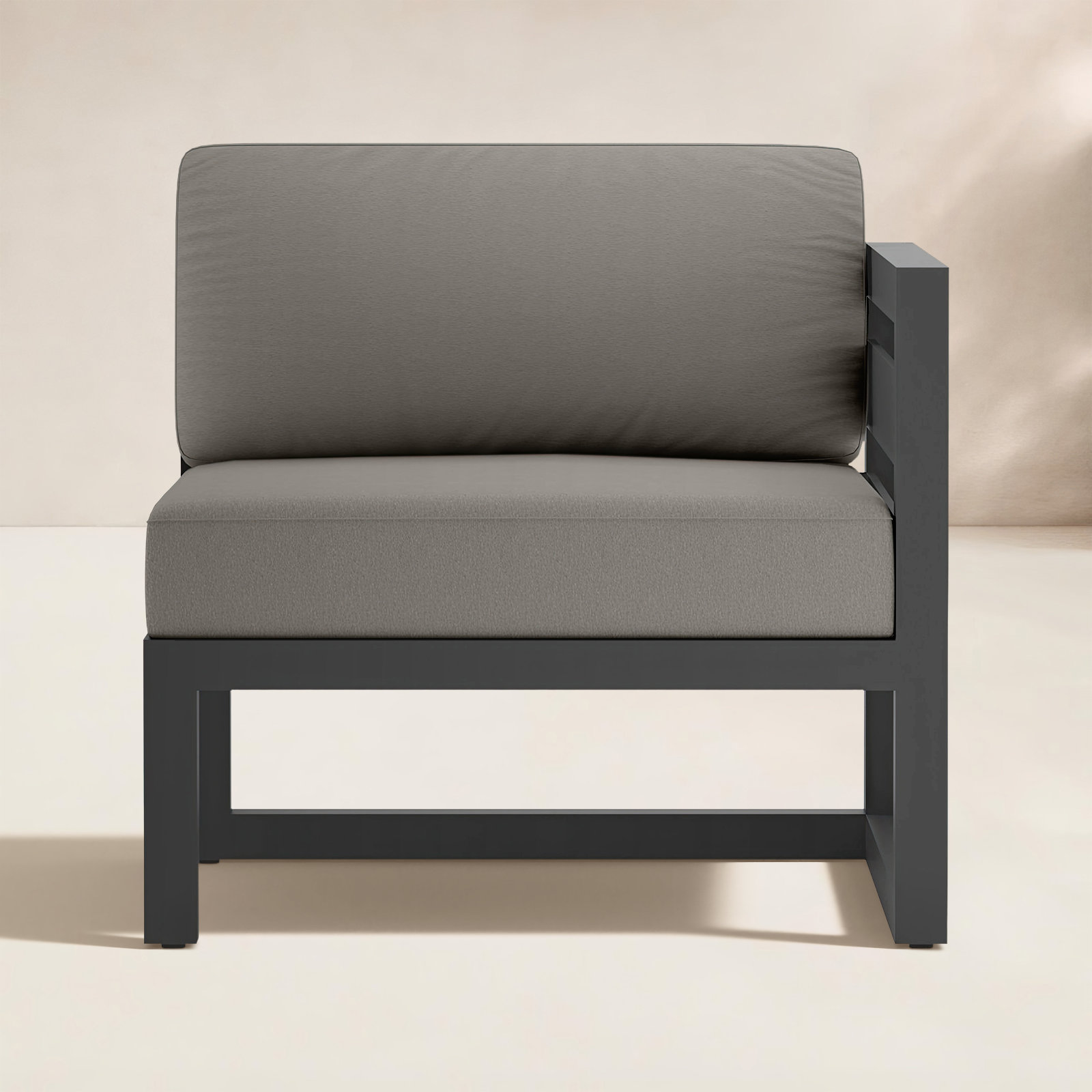 Smith Sunbrella® Patio Lounge Chair, Canvas Charcoal, Slate