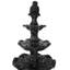 Fontaine d'extérieur traditionnelle à 4 niveaux en résine Keltner - noire-1703052280